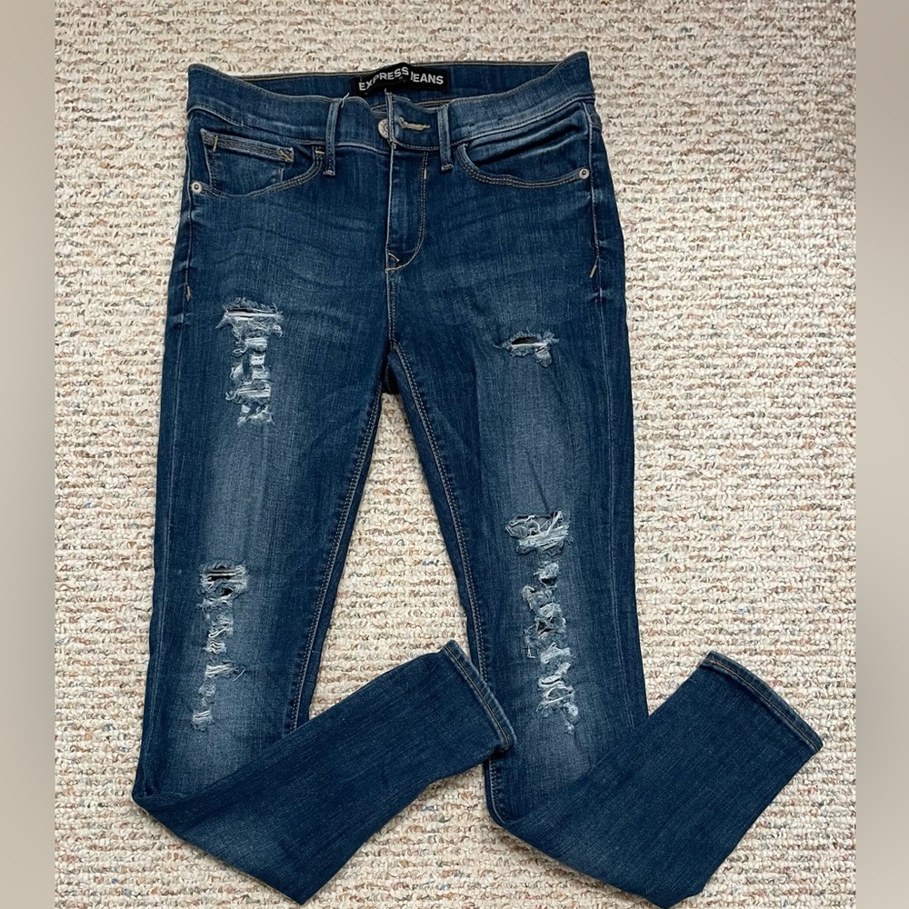 Express ripped jeans
